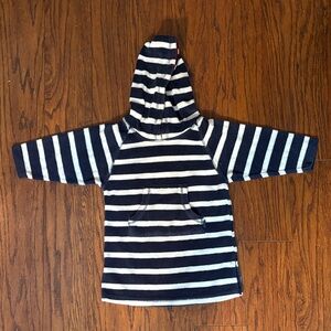 Striped Hooded Pullover/Cover up 2T